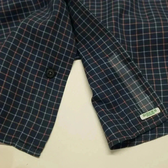 {Façonnable} Mens Check Plaid Button-Down Dress Shirt - Picture 12 of 12